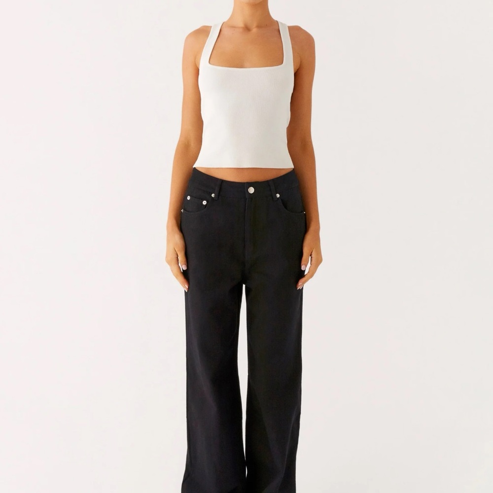 Peppermayo Black Straight Leg Jeans